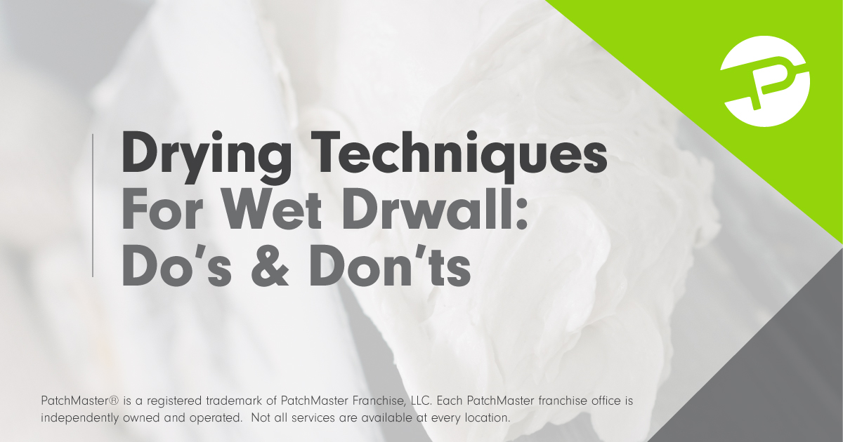 Drying Techniques for Wet Drywall: Dos and Don'ts